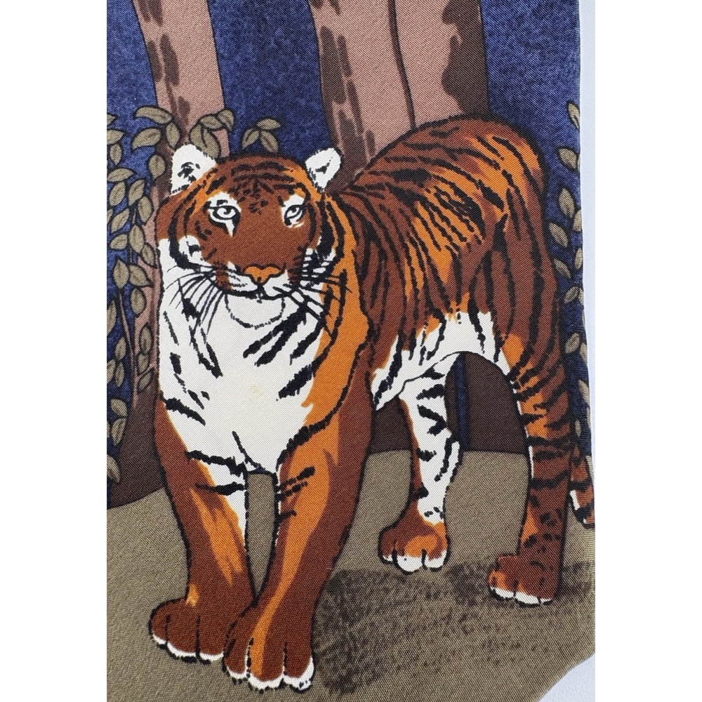 Bengal Tiger Tie Animal 100% Silk Wild World Wildlife Fund WWF  TIE 1991